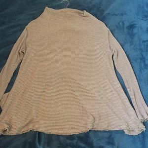 Free People Taupe Knit Sweater